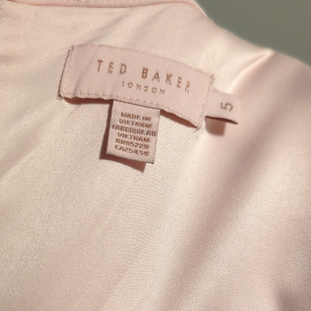 Ted Baker Elegant Sleeveless Pink Dress Size 12 - Picture 10 of 12